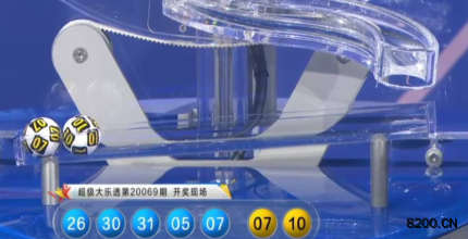 第2020069期大乐透开奖现场截图图片