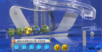 第2020070期大乐透开奖现场截图图片