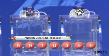 第2020073期七星彩开奖现场截图图片