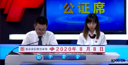 第2020172期福彩3D开奖现场截图图片