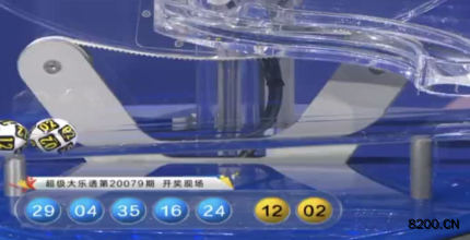 第2020079期大乐透开奖现场截图图片