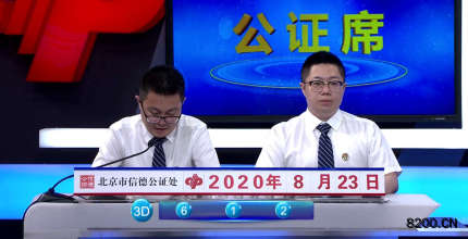 第2020187期福彩3D开奖现场截图图片