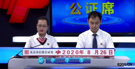 第2020190期福彩3D开奖现场截图图片