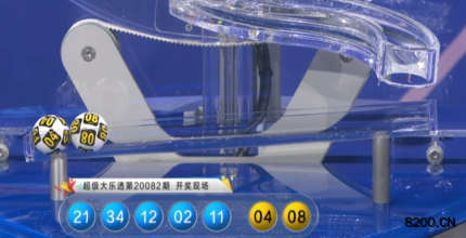 第2020082期大乐透开奖现场截图图片