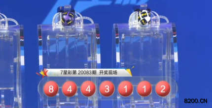 第2020083期七星彩开奖现场截图图片