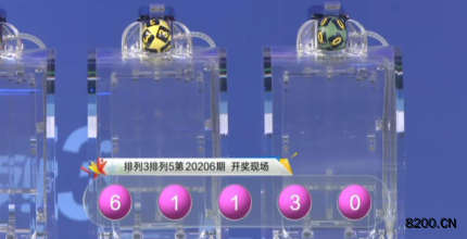 第2020206期排列3开奖现场截图图片