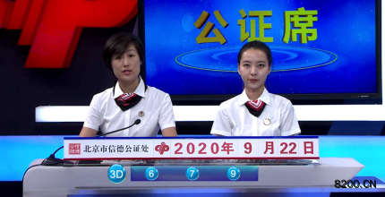 第2020217期福彩3D开奖现场截图图片