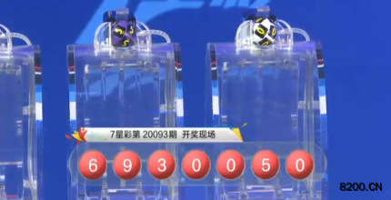 第2020093期七星彩开奖现场截图图片
