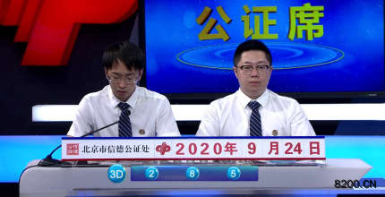 第2020219期福彩3D开奖现场截图图片