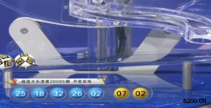 第2020095期大乐透开奖现场截图图片
