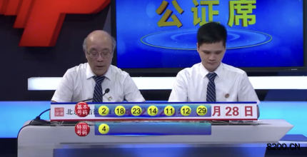 第2020096期七乐彩开奖现场截图图片