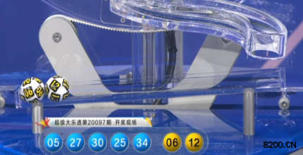 第2020097期大乐透开奖现场截图图片
