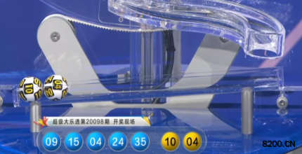第2020098期大乐透开奖现场截图图片