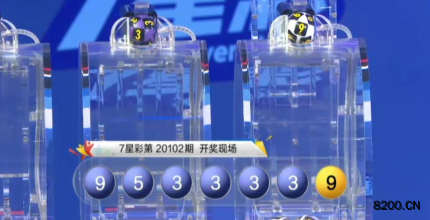 第2020102期七星彩开奖现场截图图片