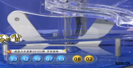 第2020103期大乐透开奖现场截图图片