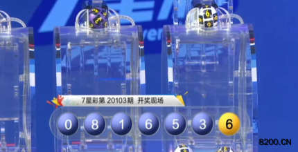 第2020103期七星彩开奖现场截图图片