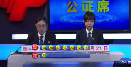 第2020105期七乐彩开奖现场截图图片