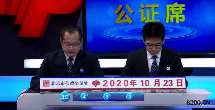 第2020244期福彩3D开奖现场截图图片