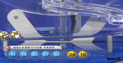 第2020106期大乐透开奖现场截图图片