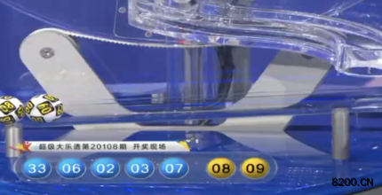 第2020108期大乐透开奖现场截图图片