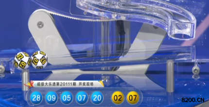 第2020111期大乐透开奖现场截图图片