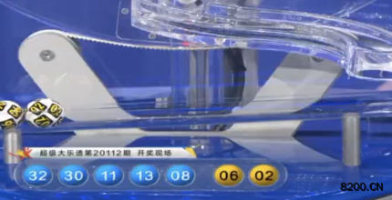 第2020112期大乐透开奖现场截图图片
