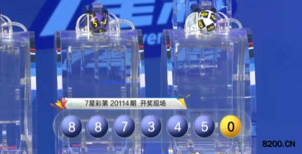 第2020114期七星彩开奖现场截图图片