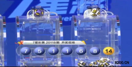 第2020118期七星彩开奖现场截图图片