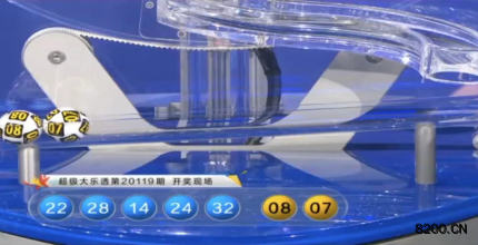 第2020119期大乐透开奖现场截图图片