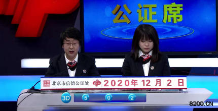 第2020284期福彩3D开奖现场截图图片