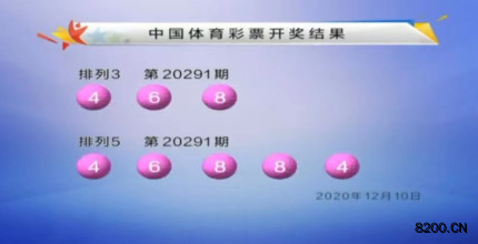 第2020291期排列5开奖现场截图图片