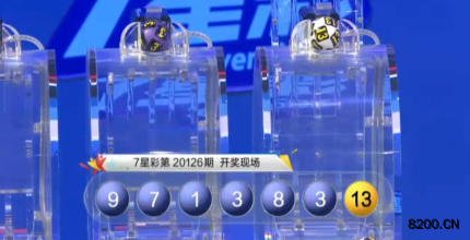 第2020126期七星彩开奖现场截图图片