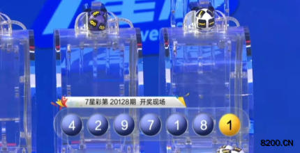 第2020128期七星彩开奖现场截图图片