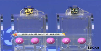 第2020307期排列3开奖现场截图图片