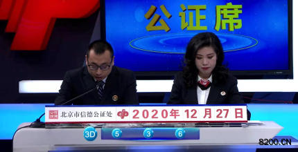第2020309期福彩3D开奖现场截图图片