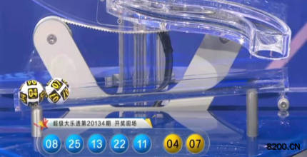 第2020134期大乐透开奖现场截图图片