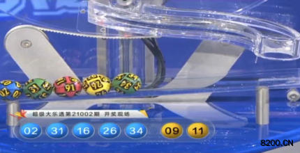 第2021002期大乐透开奖现场截图图片