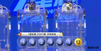 第2021007期七星彩开奖现场截图图片