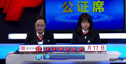 第2021007期双色球开奖现场截图图片