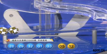 第2021009期大乐透开奖现场截图图片