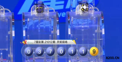 第2021012期七星彩开奖现场截图图片