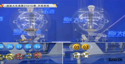 第2021015期大乐透开奖现场截图图片