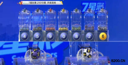 第2021019期七星彩开奖现场截图图片