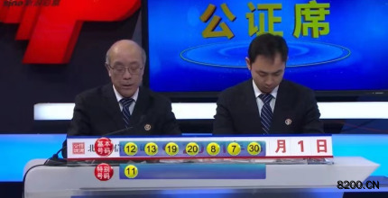 第2021022期七乐彩开奖现场截图图片