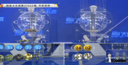 第2021022期大乐透开奖现场截图图片