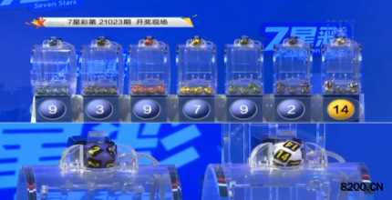 第2021023期七星彩开奖现场截图图片