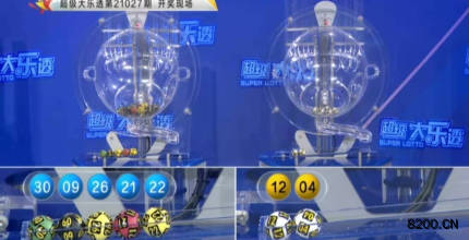 第2021027期大乐透开奖现场截图图片