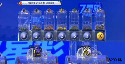 第2021030期七星彩开奖现场截图图片