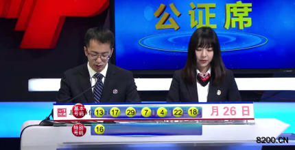 第2021033期七乐彩开奖现场截图图片