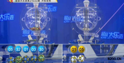 第2021033期大乐透开奖现场截图图片